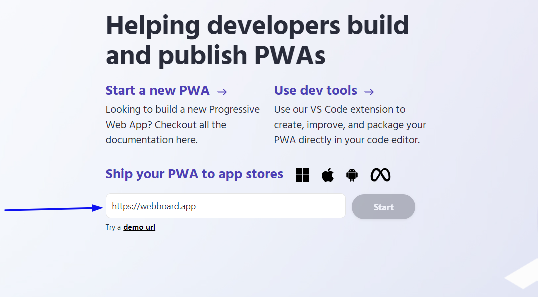 Helping developers build and publish PWA