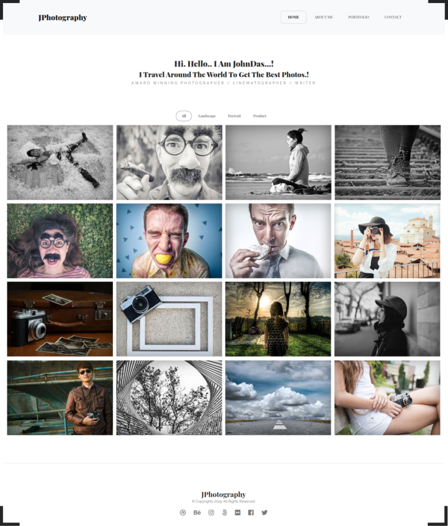 Photography template