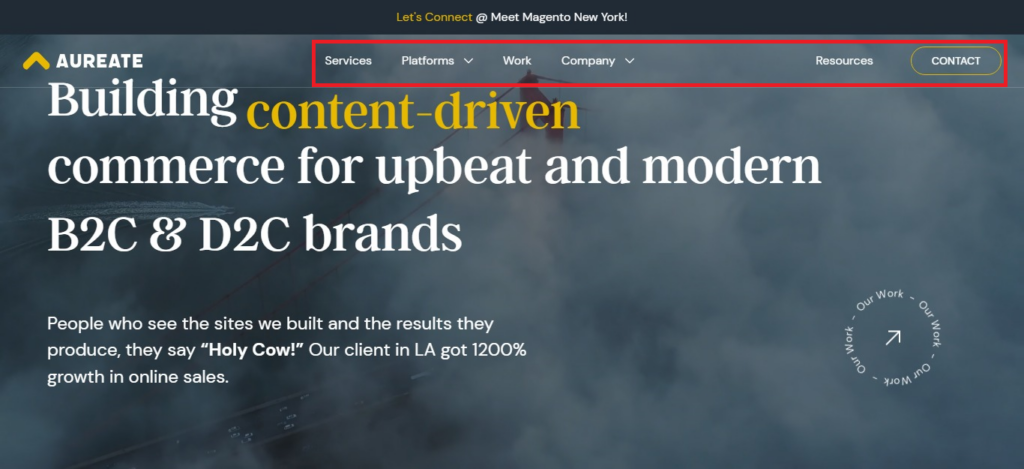 Content driven website theme