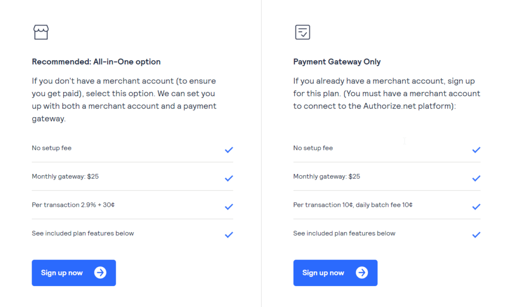 Payment Page for  Authorize.net