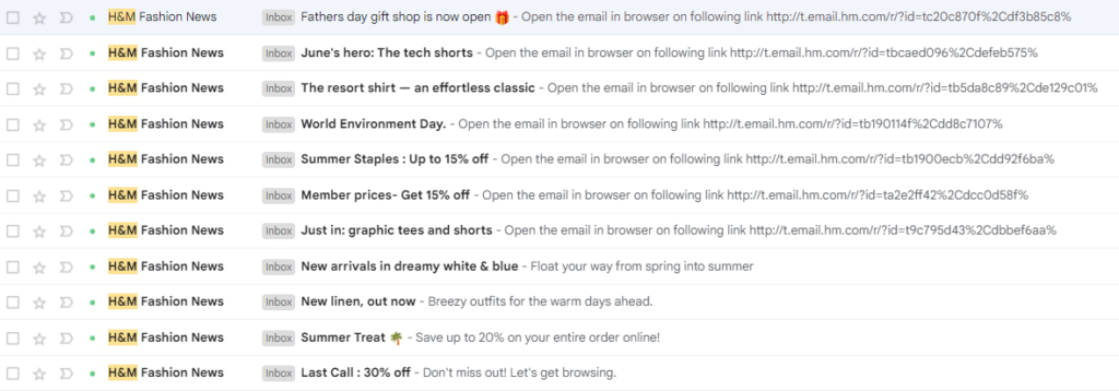 Consistent emails as a part of eCommerc launch plan