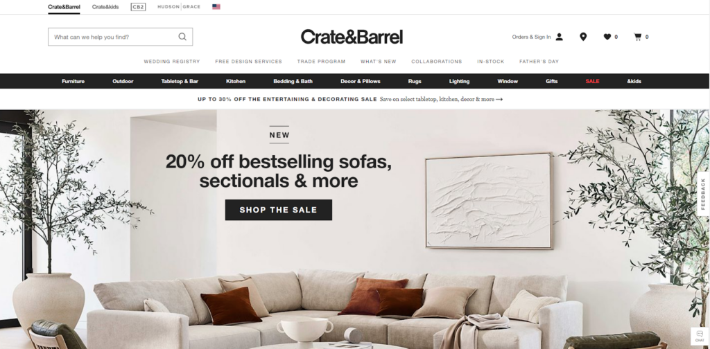 Crate and Barrel