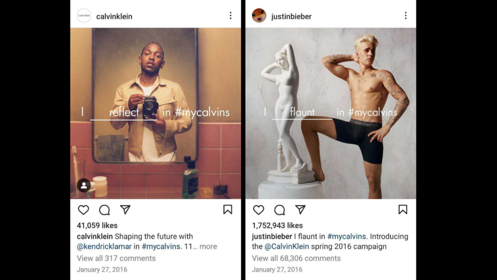 Great examples of user generated content - Calvin Klein: #MyCalvins