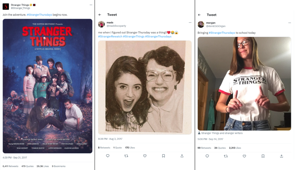 User generated content examples - Netflix: Stranger Things 2