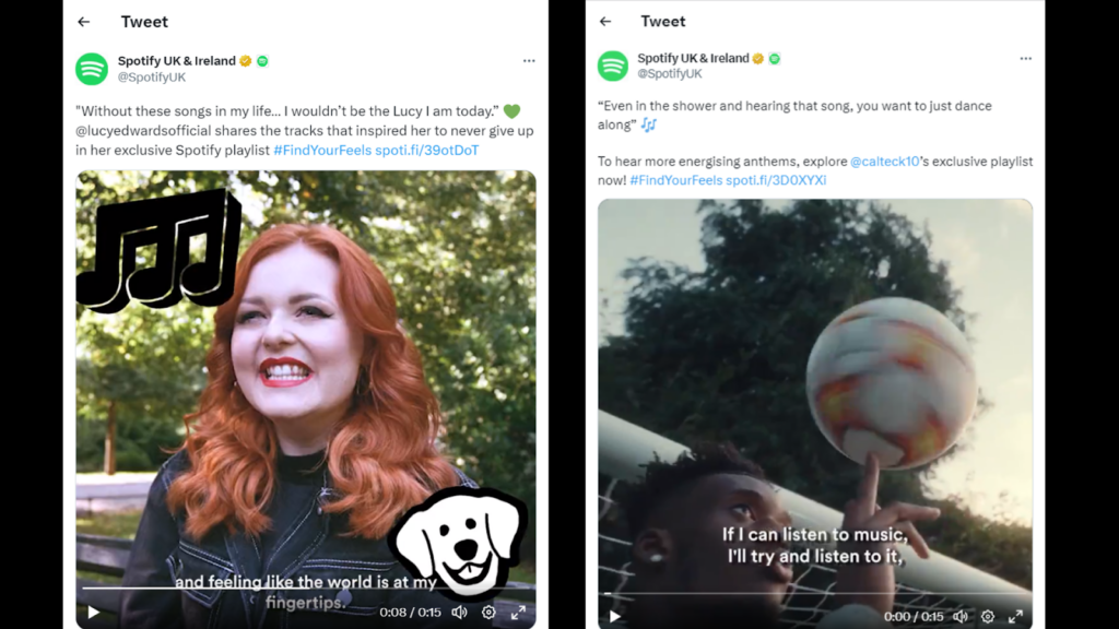 Top User generated content examples - Spotify: #FindYourFeels