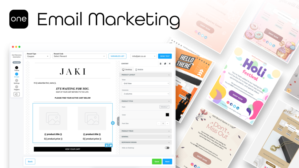 ONE Upsell—Pop Ups—Email Marketing
