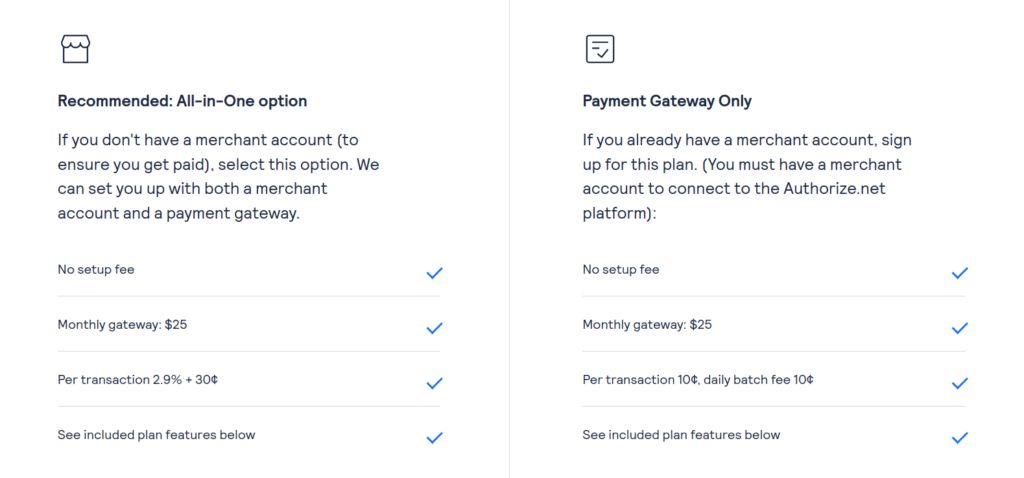 Authorize.net Pricing
