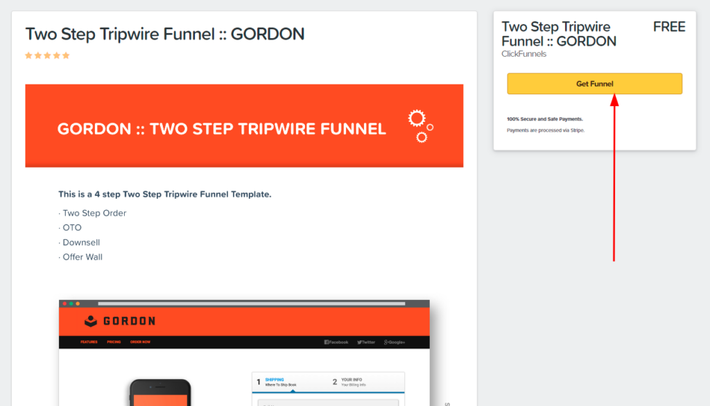 Sales funnel template 