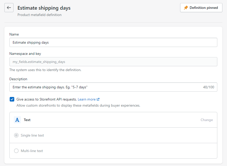 Estimate shipping days