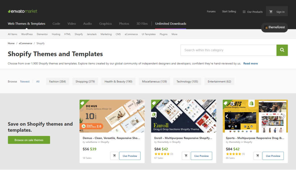 Shopify Themes and Templates - ThemeForest