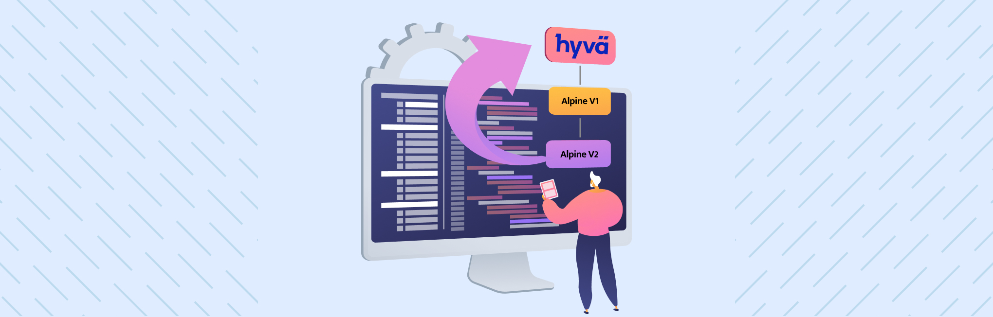 How to make Alpine v2 and v3 compatible code in Hyva themes_