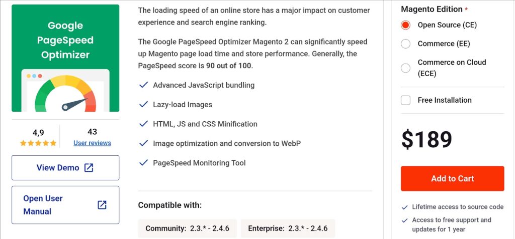 Google PageSpeed Optimizer for Magento 2