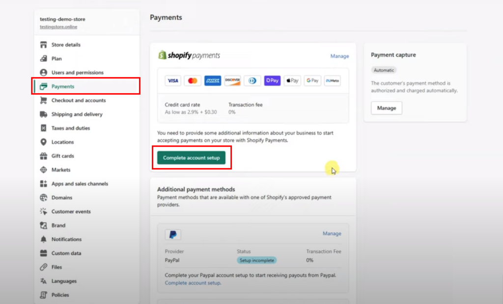 Shopify Payments Setup Guide - Step by Step Process