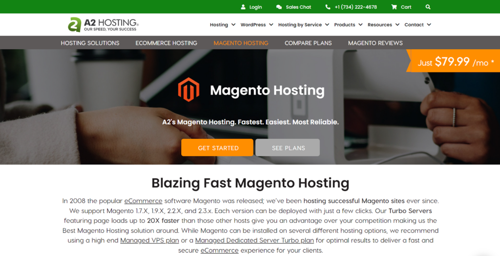 Best Magento Hosting Providers - A2 Hosting