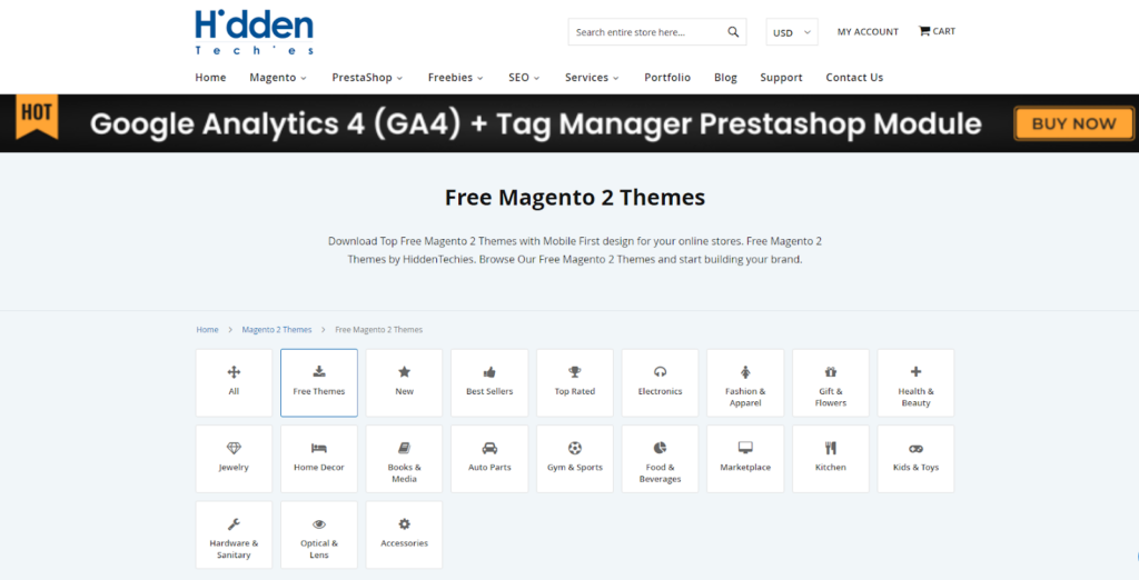 HiddenTechies Magento themes