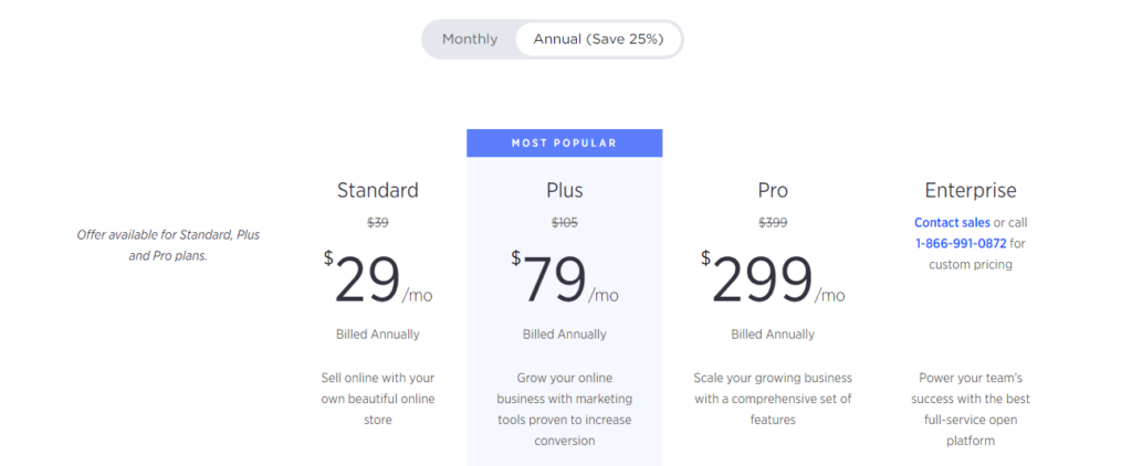 Pricing Plan for BigCommerce