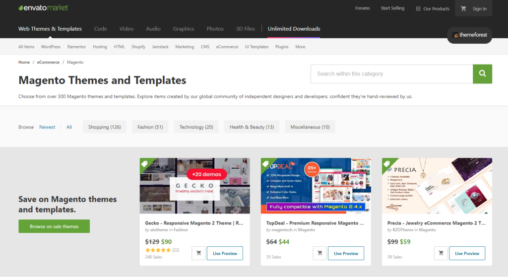 ThemeForest - Envato Elements