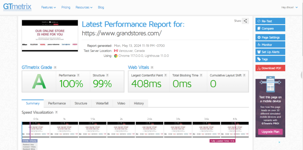 Tools to Measure Core Web Vitals - GTmetrix