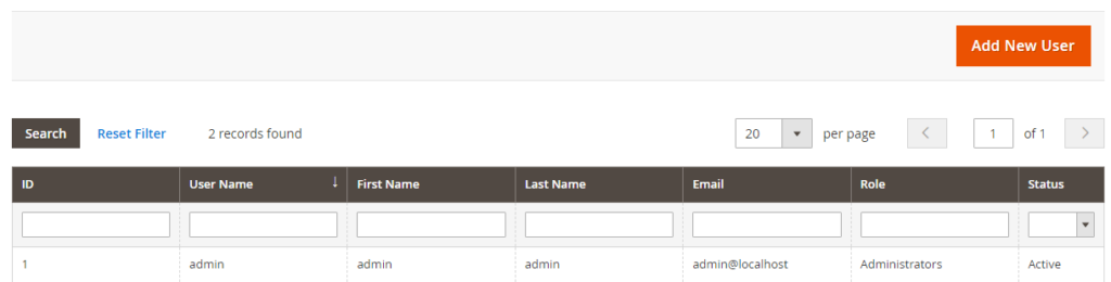 Username and Security Setting in Magento 2 Admin