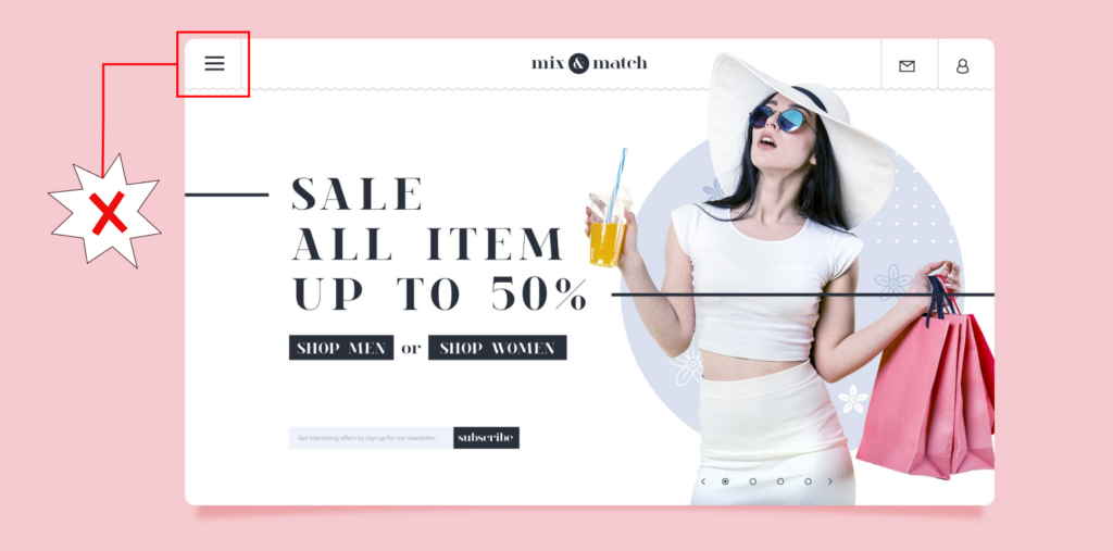 How Hamburger Menu on Desktop Website Impacts User Experience