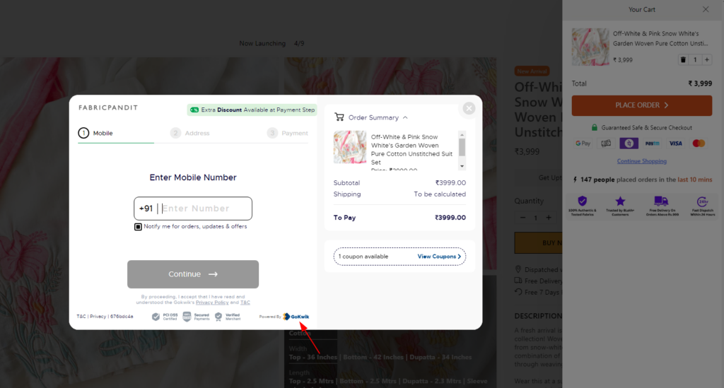 KwikCheckout Shopify store integration