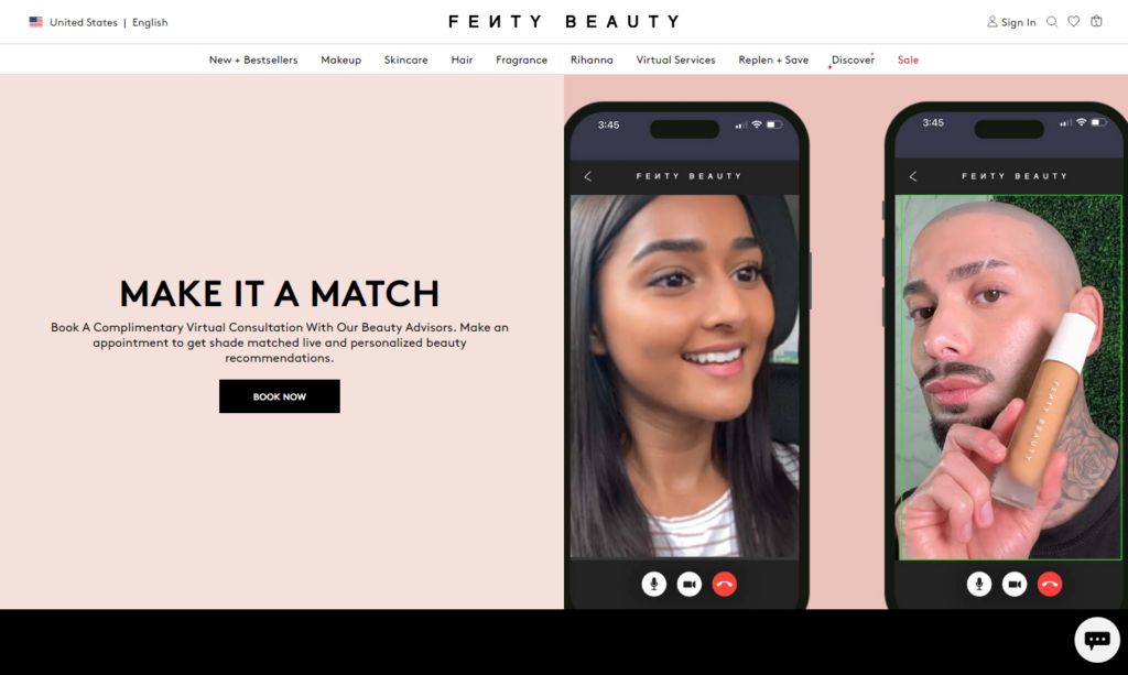 Complimentary Virtual Consultation by Fenty Beauty