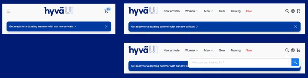 Headers in Hyvä UI - Clean