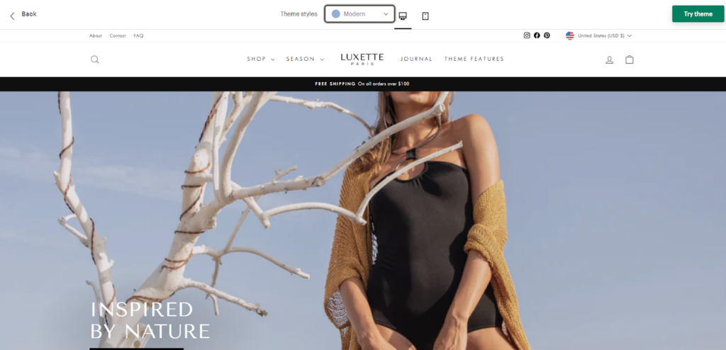 Impulse - one of the Best fashion themes for Shopify