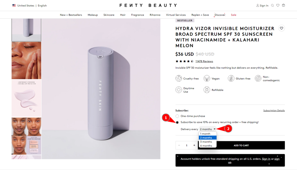 Subscription Services by Fenty Beauty