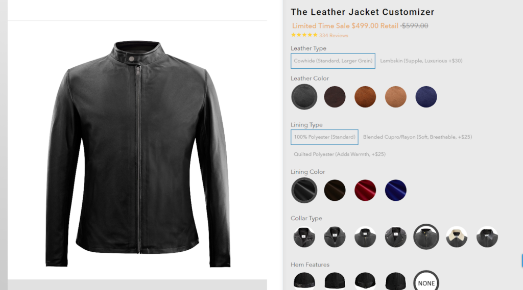 eCommerce Customization example