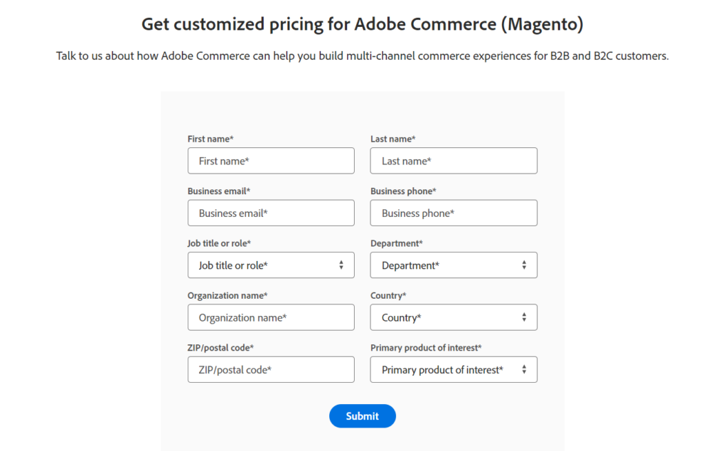 Adobe Commerce Custom Pricing