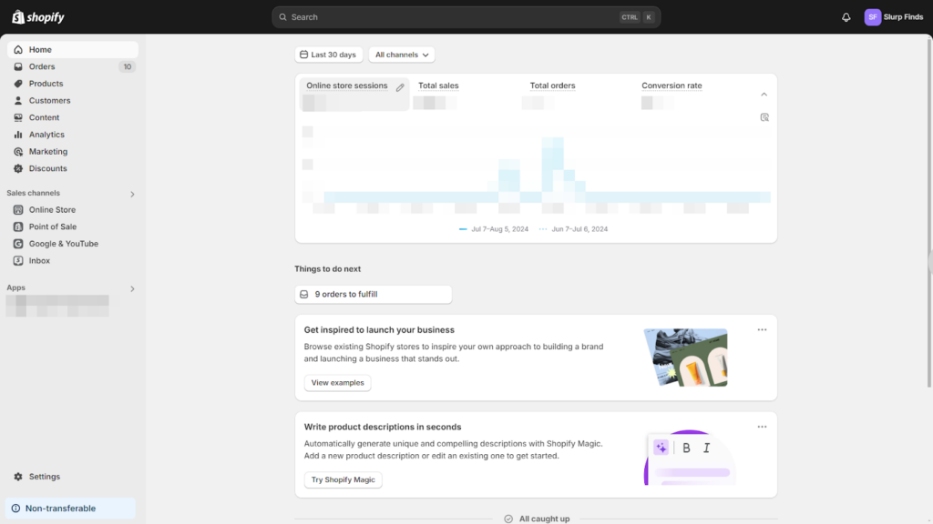 BigCommerce Admin Panel