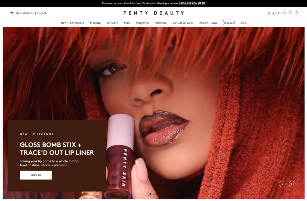 Fenty Beauty website