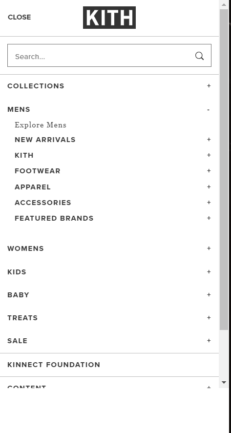 Kith hamburger menu