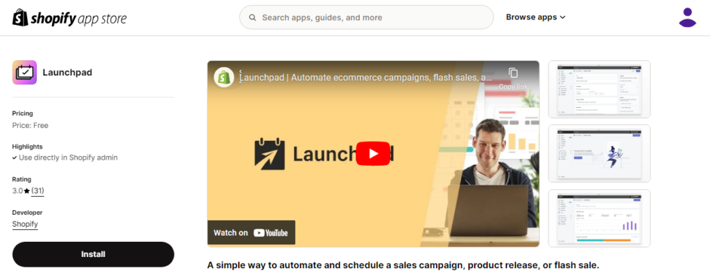 Shopify Launchpad