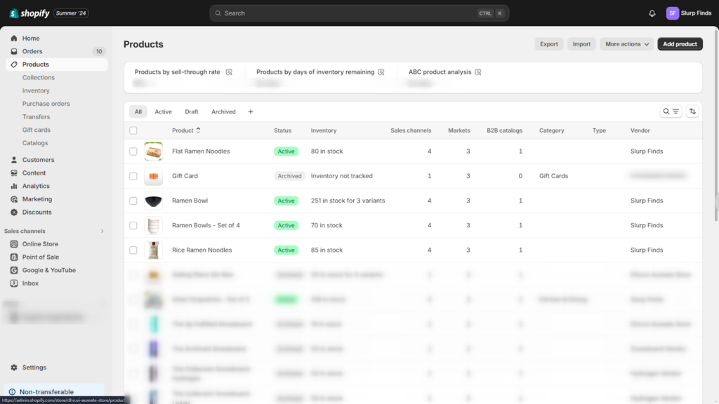 Shopify’s Product Management Dashboard