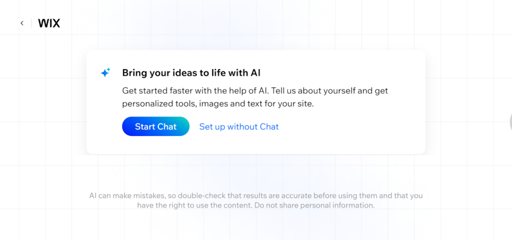 Wix’s AI Store Builder