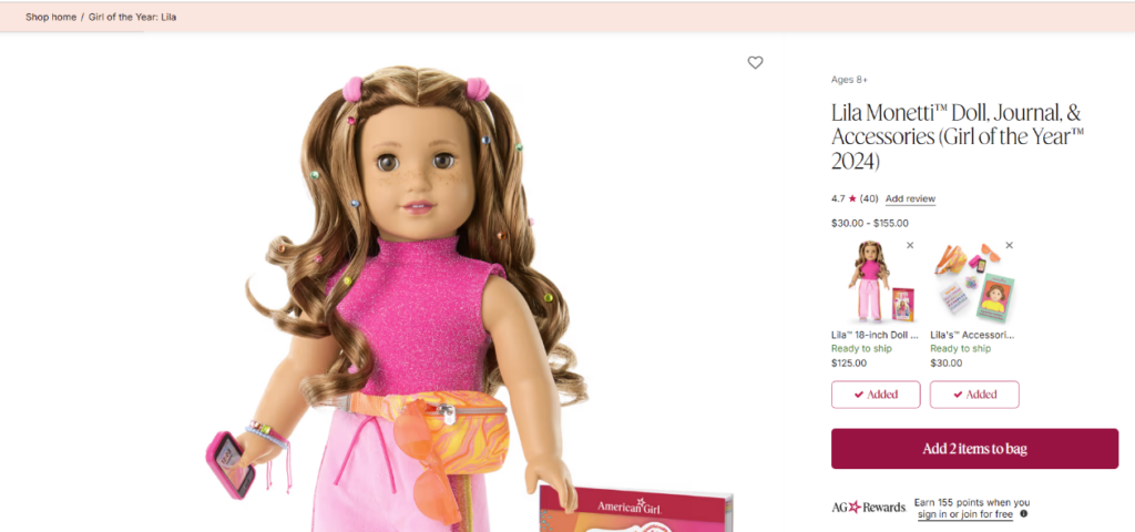 American Girl offers a bundle