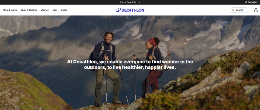 CRO Inspiration from Decathlon — About Us Page