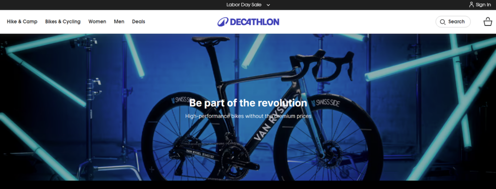 CRO Inspiration from Decathlon — Dealership Page