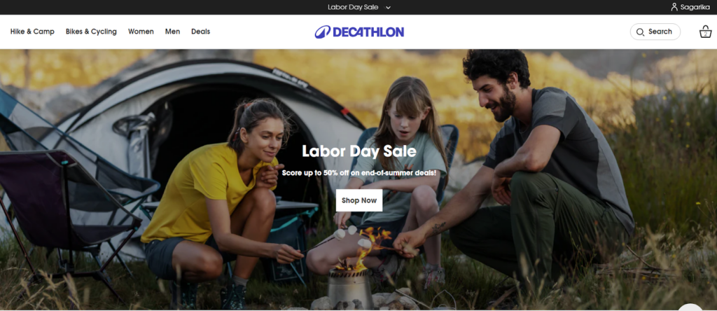 CRO Inspiration from Decathlon — Hero Section