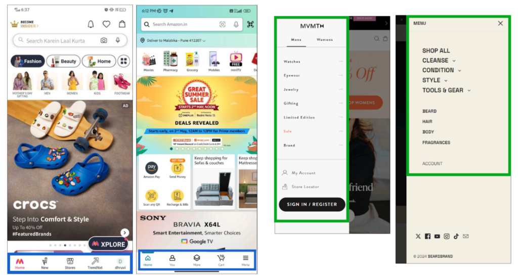 The tab bar menu for increased mobile eCommerce conversion