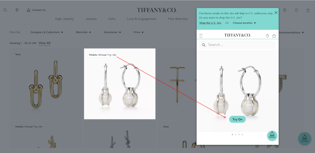 Tiffany & Co - Try On Jewelry Virtually