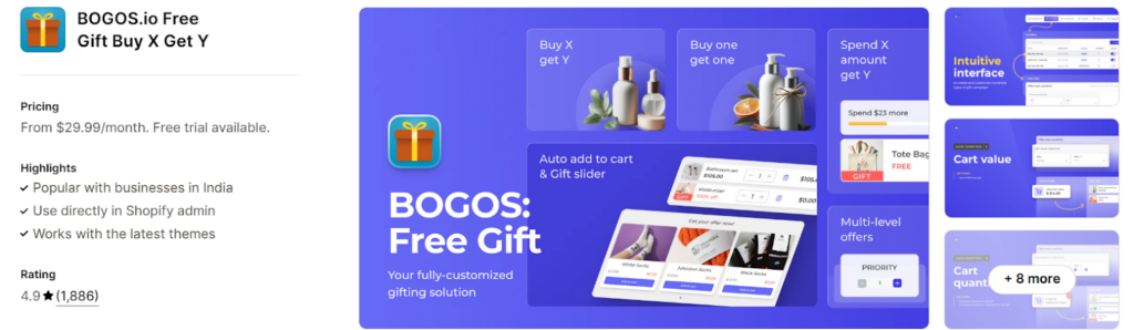 Best BoGo Apps for Shopify BOGOS.io Free gift & Buy X Get Y