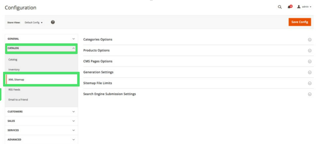 Configuring XML Sitemap on Magento Store