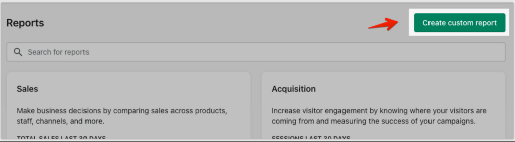 How to Create Custom Report in the Shopify Store