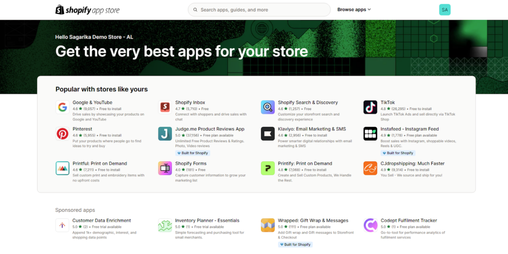 Shopify App Store 