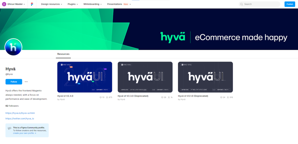 Hyvä Community Resources - Figma Hyva UI Components