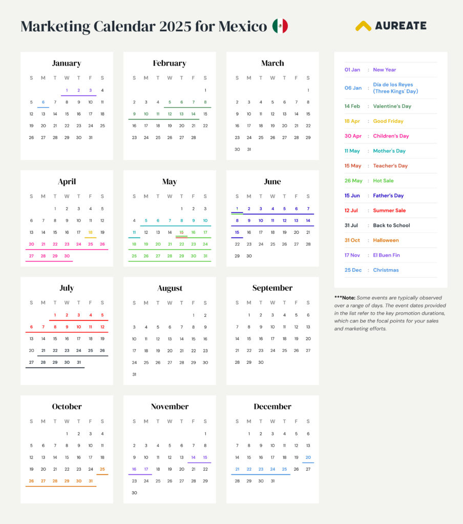 Mexico — Marketing Calendar 2025