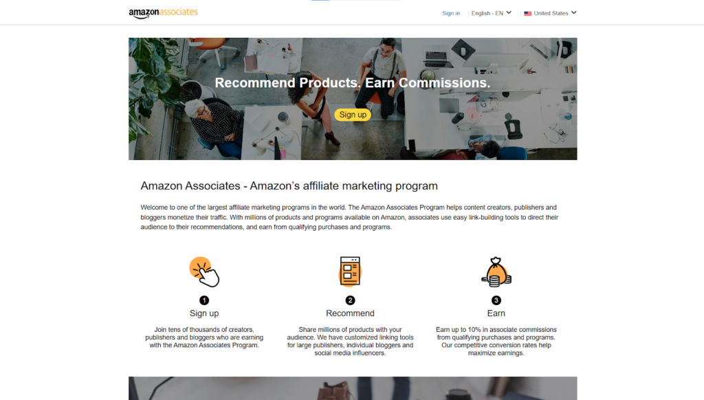 Amazon Associates Affiliate Marketing Platform